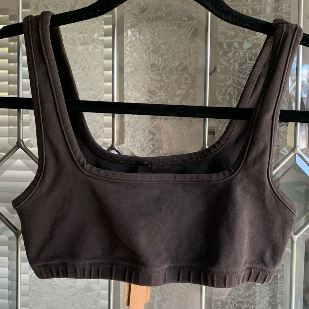 SKIMS Women's Black Crop Top